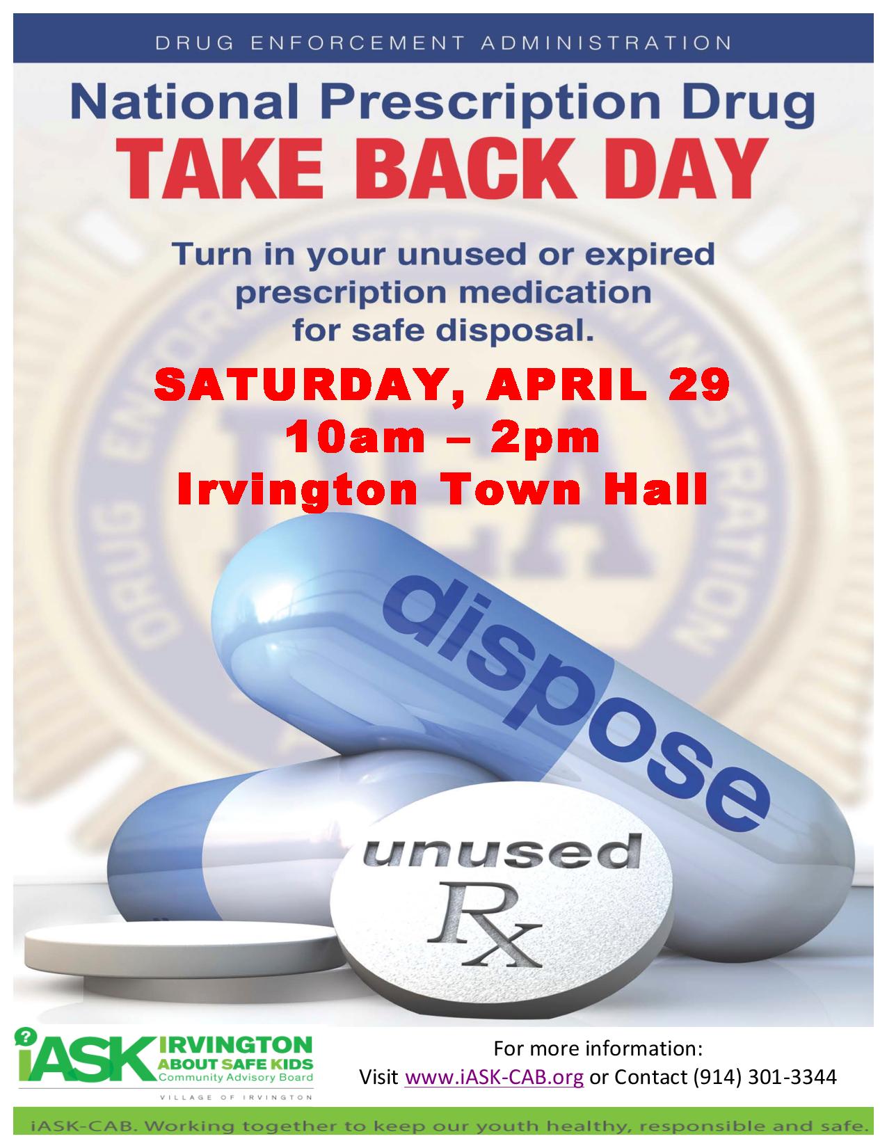 National Prescription Drug Take Back Day | iASK-CAB